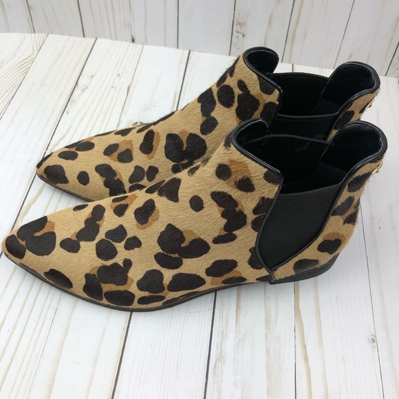 🐆Cole Haan Animal Print Calf Hair Hara Chelsea Bootie - Picture 2 of 8